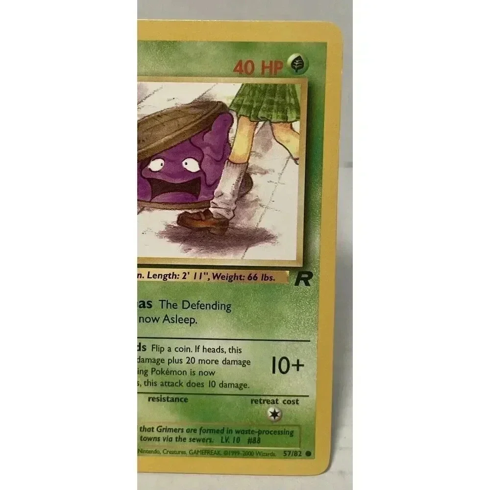 1st Edition Team Rocket Grimer 57/82‎ Pokemon Card WOTC Vintage LP